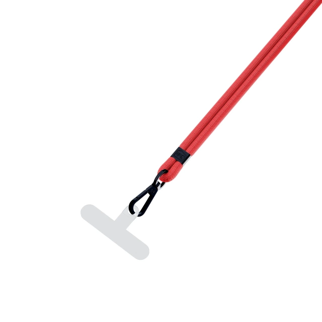 Universal smartphone lanyard 3mk EasyClip Red (black)