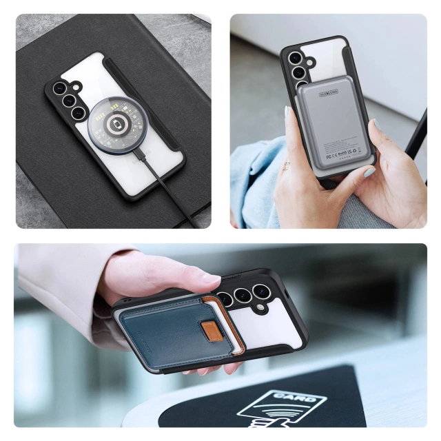 Samsung Galaxy S25 Dux Ducis Skin X Pro MagSafe Schwarze Hülle