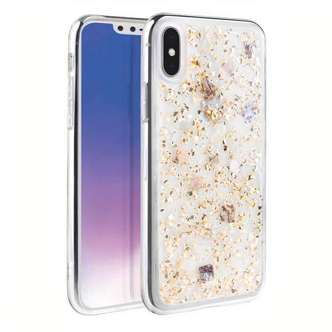 UNIQ etui Lumence Clear iPhone Xs Max złoty/šampaňské zlaté