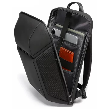 Bange Waterproof Backpack Laptop Bag 15.6" City Travel 47.5x30x15 cm for Work School Plane Men's Women's Black