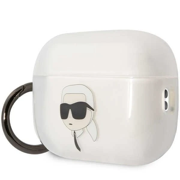 Ochranné pouzdro na sluchátka Karl Lagerfeld KLAP2HNIKTCT pro Apple AirPods Pro 2 kryt průhledný Ikonik Karl Lagerfeld