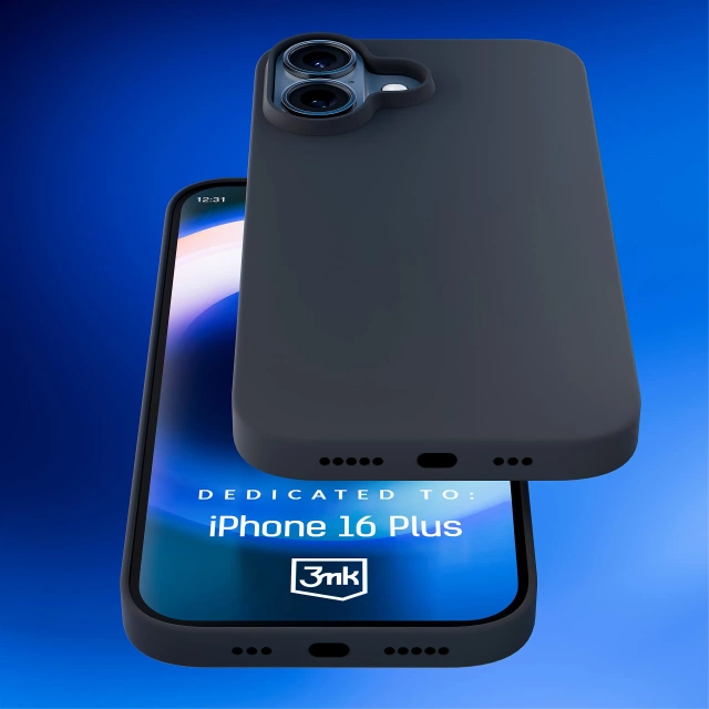 Etui do iPhone 16 Plus 3mk Hardy Silicone MagCase MagSafe Graphite