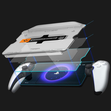Tempered glass for Sony Playstation Portal Spigen Glas.TR "EZ FIT" Clear with mounting frame [1 pc.]
