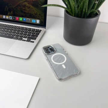 Etui Wozinsky Glitter MagSafe do Samsung Galaxy S24 FE Brokatowe