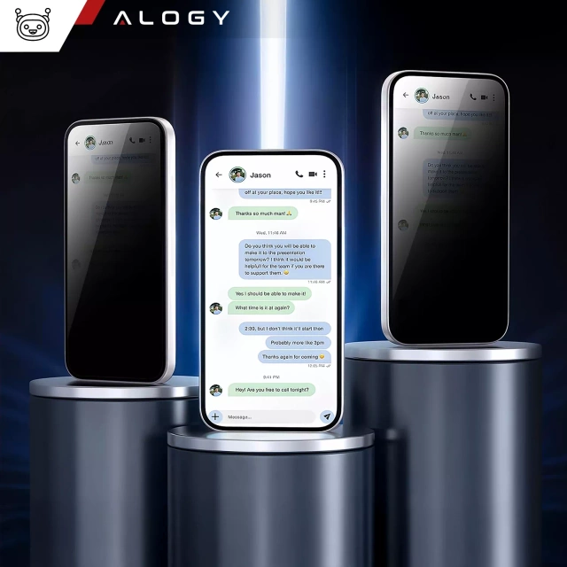 Alogy Privacy Glass gehärtetes Glas für Samsung Galaxy S24 Plus, matte Displayschutzfolie