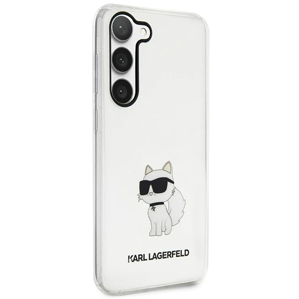 Захисний чохол для телефону Karl Lagerfeld KLHCS23MHNCHTCT для Samsung Galaxy S23 Plus S916 transparent hardcase Ikonik Choupette