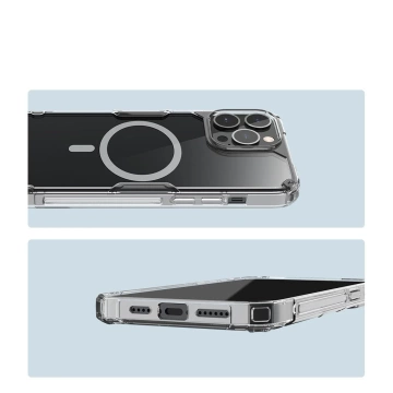 Nillkin Nature Pro Magnetische Hülle für iPhone 13 Pro Magnetic Armor Cover Transparente Hülle (MagSafe-kompatibel)
