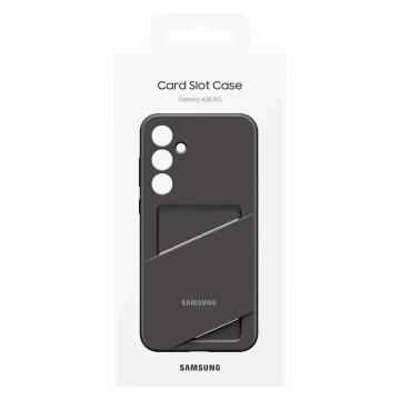 Pouzdro Samsung Card Slot Case EF-OA356TBEGWW se slotem pro kartu pro Samsung Galaxy A35 - černé