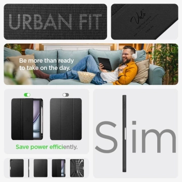 Etui Spigen Urban Fit für Apple iPad Air 10.9 4 / 5 / 2020-2022 / 11 6 / 2024 Schwarz
