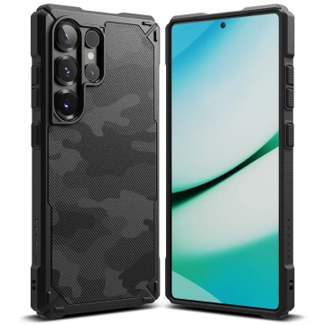 Etui für Samsung Galaxy S25 Ultra Camo Schwarz Ringke Rugged Gear