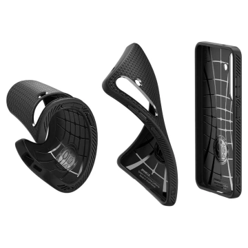 Samsung Galaxy S25 Hülle Schutzhülle Spigen Liquid Air Matt Schwarz