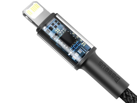Kabel 2m Baseus Density przewód USB-C Typ C auf Lightning PD 20W 5A Schwarz