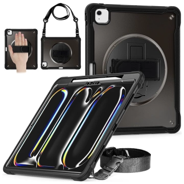 360 Armored Case with Pencil Holder for Apple iPad Air 11" (2024,2025) / Air 10.9" (2020,2022) / Pro 11 (2018) Alogy Pirate 360 ​​Case Tablet Case Black