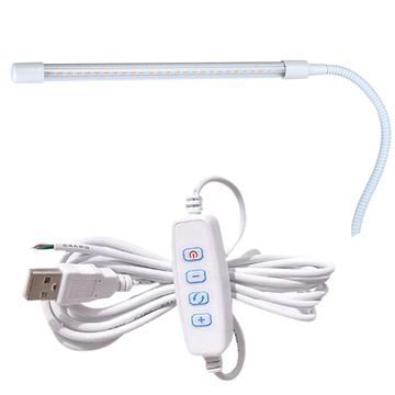 LED-Schreibtischlampe mit Clip für Lesetisch weiß