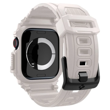 ЧОХОЛ З РЕМІНЦЕМ ДЛЯ APPLE WATCH 10 (46MM) DUNE BEIGE WHITE SPIGEN RUGGED ARMOR PRO