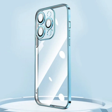 Kryt Joyroom Chery Mirror Case pre iPhone 13 s kovovým rámom strieborný (JR-BP907 strieborný)
