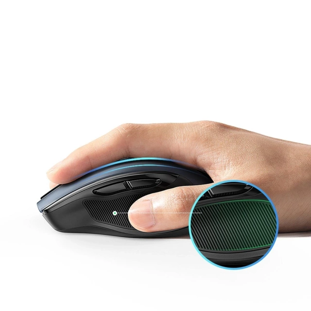 Mouse UGREEN optical wireless USB 2.4GHz 4000 DPI black (MU006)