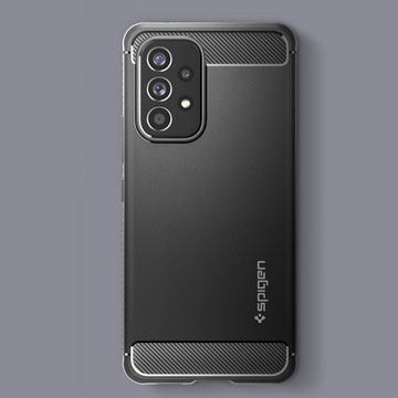 Чохол для Samsung Galaxy A53 5G case Spigen Rugged Armor Matte Black Glass
