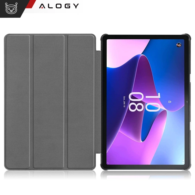 Lenovo Tab M10 3gen 3 GEN 10.1 2022 TB328FU TB328XU Tablet Case Alogy Book Cover Gray