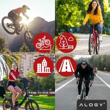 Велосипедні педалі Alogy для шосейних та гірських велосипедів, платформа MTB алюмінієва, комплект з 2 шт., алюмінієві з потрійним підшипником, чорні