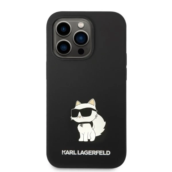 Etui Karl Lagerfeld KLHCP14XSNCHBCK für iPhone 14 Pro Max 6,7" Hardcase Silikon Choupette czarny/black