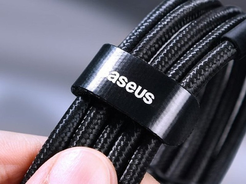 Kábel 2m Baseus Cafule USB-C Quick Charge 3.0 PD 2.0 100W 5A Szary