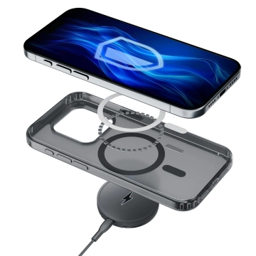 Etui für Apple iPhone 14 Pro Max 3mk Frosty MagCase Black