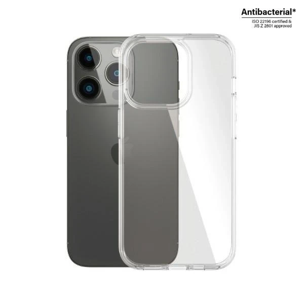 Tvrdé puzdro Etui PanzerGlass na iPhone 14 Pro 6,1" antibakteriálne, transparentné vojenské 0402