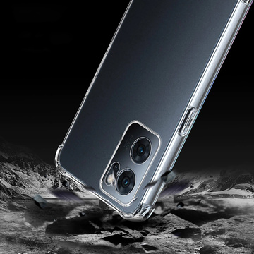 ShockProof Alogy silicone case for Oppo Reno7 5G Global Transparent