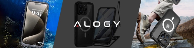 Hülle für Apple iPhone 15 Pro Armored 360 Hülle für Mag Safe wasserdicht Armor IP68 Alogy schwarz