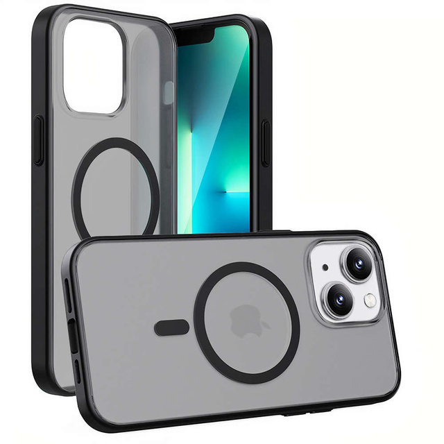 Alogy MagMat Matte Phone Case für MagSafe Schutzhülle für Apple iPhone 14 Plus Schwarz