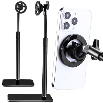 Stojan na držiak telefónu na Mag Safe magnetický stôl Teleskopický statív na telefón oceľ ABS Alogy Black