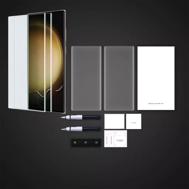 Tvrdené sklo Glastify UVTG 2-PACK pre Samsung Galaxy S23 Ultra Clear