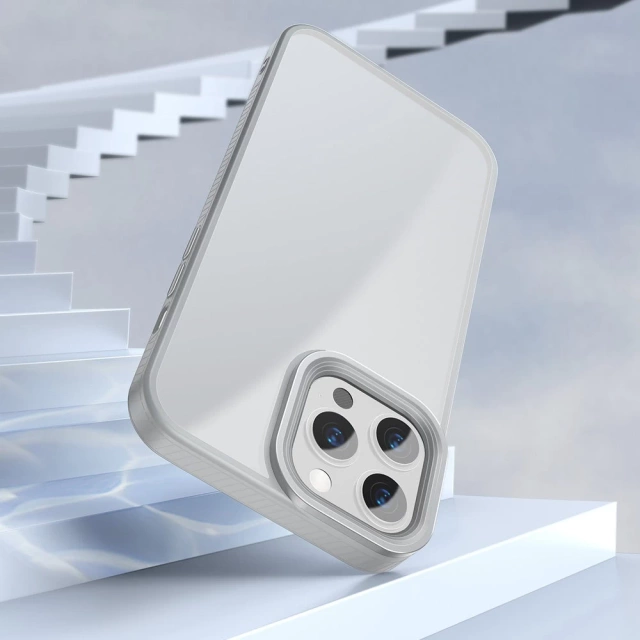 Чохол Baseus Crystal Phone Case Armored Case для iPhone 13 Pro Max with Gel Frame Grey (ARJT000513)