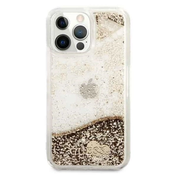 Etui Guess GUOHCP14LGLHFLGO do Apple iPhone 14 Pro 6,1" złoty/gold hardcase Glitter Charms