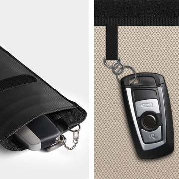 Anti-Theft Key Case Faraday Cage Spigen RFID Signal Blocker Black
