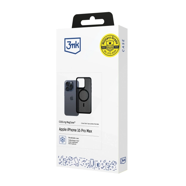Schutzhülle für Apple iPhone 16 Pro Max 3mk COOLing MagCase