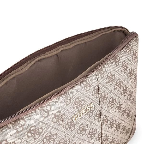 Guess Sleeve GUCS134GB 13" brązový /hnedý 4G UPTOWN