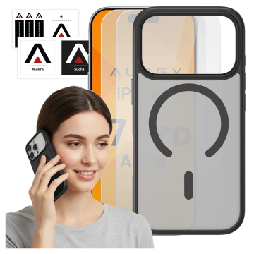 Kryt pre Apple iPhone 16 Pro Max Alogy MagSafe Hybrid Matte Case Matný kryt s ochranou šošovky čierny