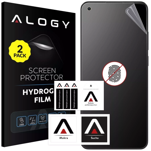 2x "MATTE" foil for Oppo A78 4G Hydrogel Alogy HydroSkin Matte Pro™ for screen for "FREE FINGERPRINT" case