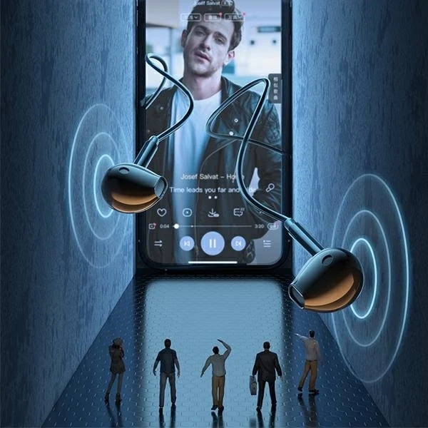 Stereo slúchadlá AWEI PC-7 3,5 mm jack čierna/čierna