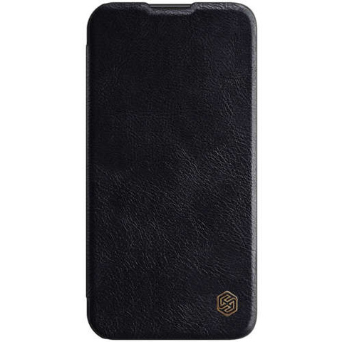 Etui skórzane Nillkin Qin Pro Leather Case do iPhone 14 Pro Max (czarne)