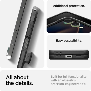 Etui Galaxy Z Flip 7 Spigen Tough Armor MagSafe Black