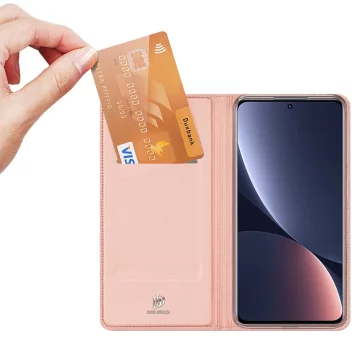 Dux Ducis Skin Pro Hülle Xiaomi 13 Pro Flip Card Wallet Stand Pink