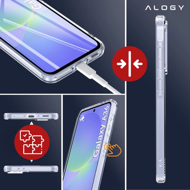 Pouzdro pro Apple iPhone 16 Pro Max Alogy Anti-Shock Hybrid Case pro MagSafe Transparent