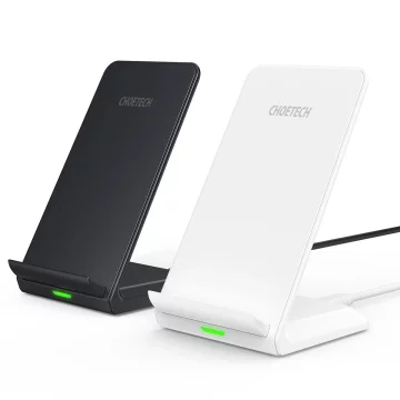 Choetech sada 2 x Qi stojánek bezdrátové nabíječky 10W černá bílá (T524-S)
