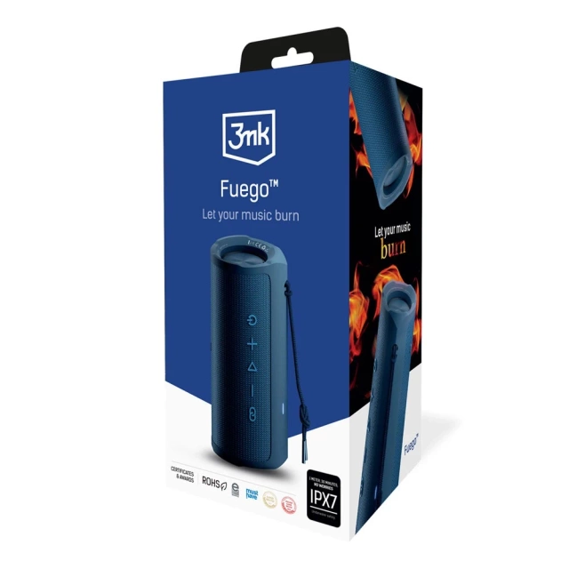 Бездротова колонка 3mk Fuego Accessories Blue