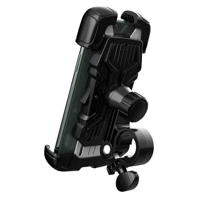 Wozinsky strong phone holder for bicycle, motorcycle, scooter handlebars black (WBHBK6)