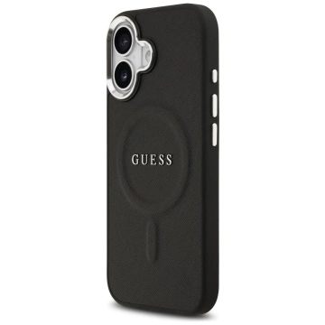 Etui Guess Classic Logo MagSafe na iPhone 17 - Czarny
