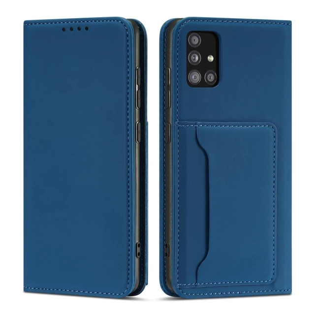 Magnet Card Case Case for Xiaomi Redmi Note 11 Pro Cover Card Wallet Stand Blue